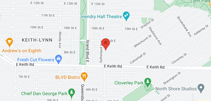 map of 714 E 8TH STREET
